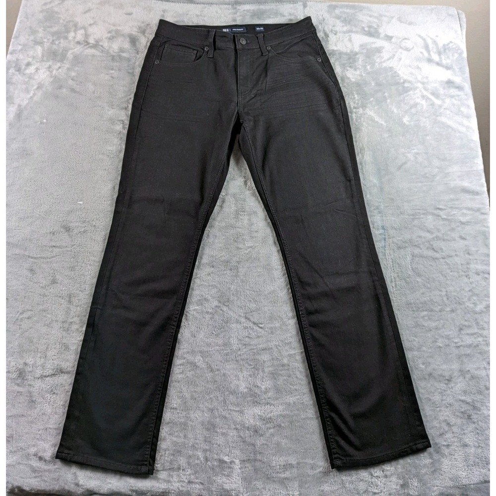 BKE Buckle Jeans Mens 33x32 Black Jake Straight Leg Stretch Denim Casual
